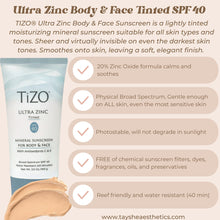 Load image into Gallery viewer, Ultra Zinc Body &amp; Face Tinted SPF 40

